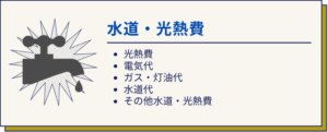 水道・光熱費一覧